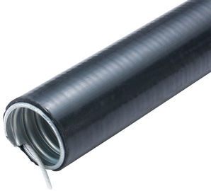 Tuyauterie métallique flexible électrique noire, conduit blindé flexible 3/8&quot; de câble - 4&quot;