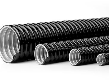 Le PVC a enduit le conduit flexible galvanisé, tuyau électrique de conduit de métal flexible