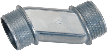 Les garnitures rigides de conduit en métal durable ont compensé le matériel de zinc de mamelon de conduit