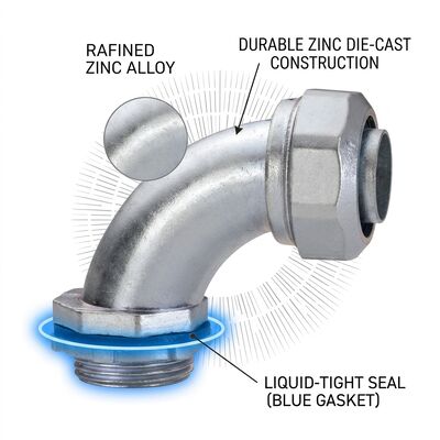 Conduit EMT Nipple Connecteur fileté à fermeture courte en acier zinc plaqué 1/2 à 4 pouces assemblage rapide